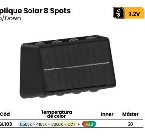 Aplique solar Mercury 8W