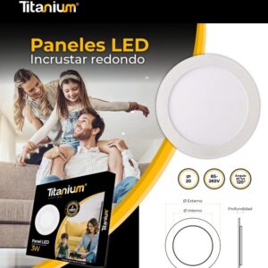 Panel led Redondo incrustrar 18W